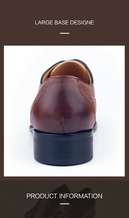 High Quality Handmade Oxford Casual Business Work Shoes Formal Men Shoes Fashion Dress Genuine Leather Lace Up Comfortable Shoe