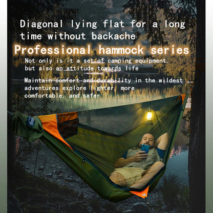 Camping Hammock With Mosquito Net Outdoor Garden Portable Awning Tent Canopy Sleeping Hanging Hammocks Swing For Nature Hike