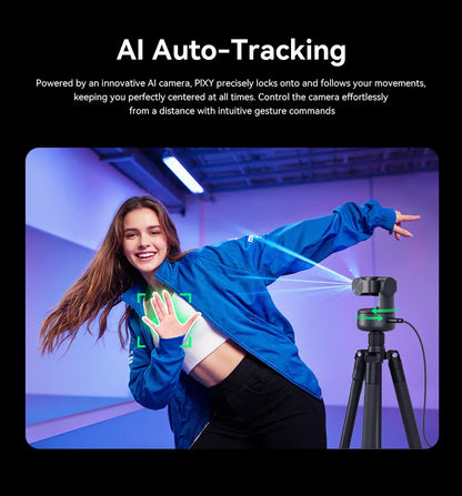 4K Webcam PTZ Web Camera EMEET PIXY Dual-Camera AI Tracking Video Camera for Streaming With SonySensor Gesture Control Autofocus