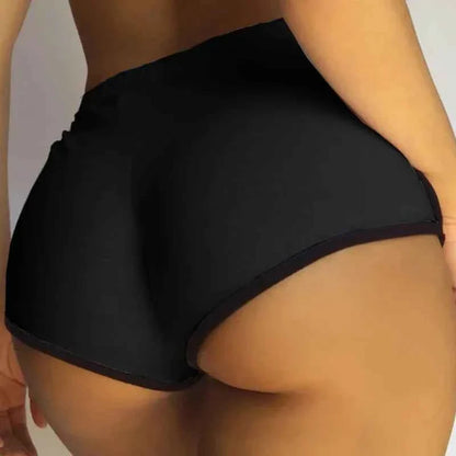 Women's High-Stretch Gym Shorts – Slim Fit Y2K Streetwear Running Trousers