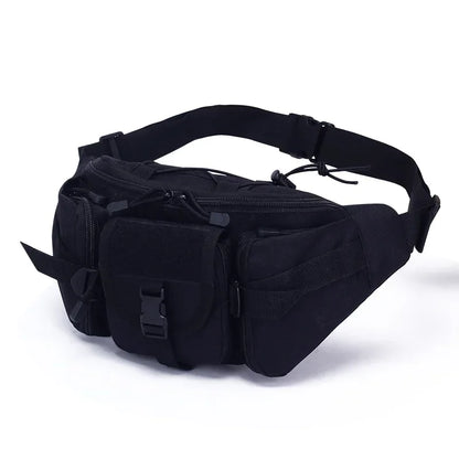 Men's Tactical Fanny Pack Nylon Waist Bag - Outdoor Sports Cycling Travel Hiking Camping Hip Pack Small Utility Belt Bag