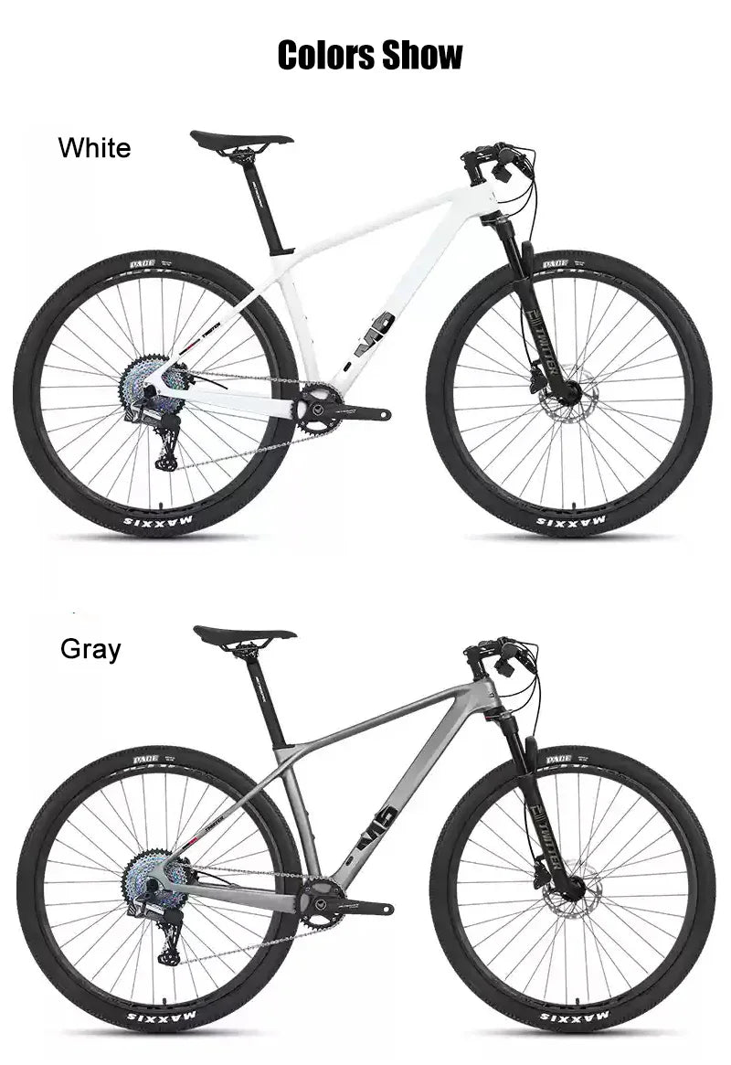 Twitter New M5 Wireless Carbon MTB Bicycle 29 Wheeltop EDS OX 13S Electronic Shifter Inner Cables Mountain Bikes For Adults