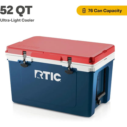 Ultra-Light 52 Quart Hard Cooler – 3" Insulation, 30% Lighter Than Rotomolded, Multi-Use