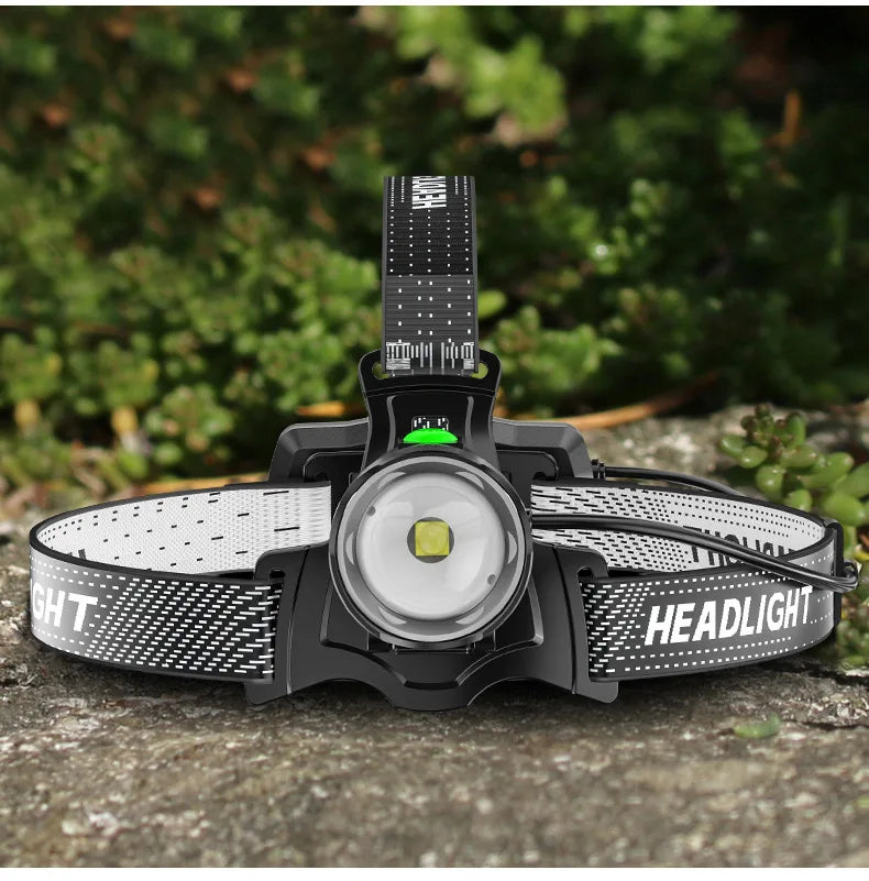 300000000LM Upgrade 4*White laser Headlamp Fishing Headlight 18650 Battery Flashlight USB Rechargeable Head Lights Torch Lantern