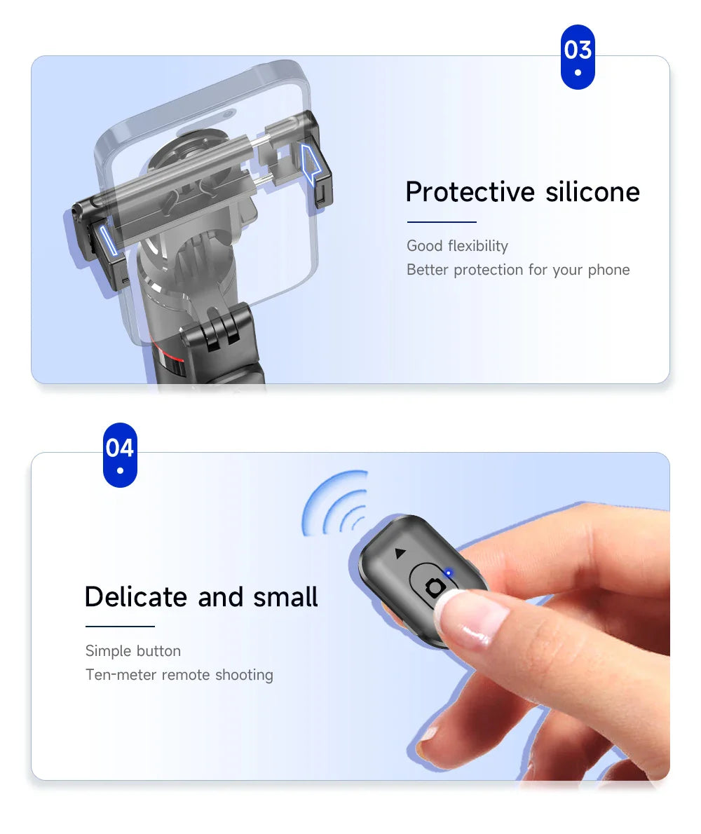 BSLIUFANG 2025 new 1.7M 360° rotation selfie stick tripod foldable stand with Wireless Bluetooth remote control for phone camera