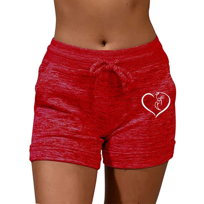 Women's Plus Size Printed Elastic High Waist Sweatpants – Casual Sport & Fitness
