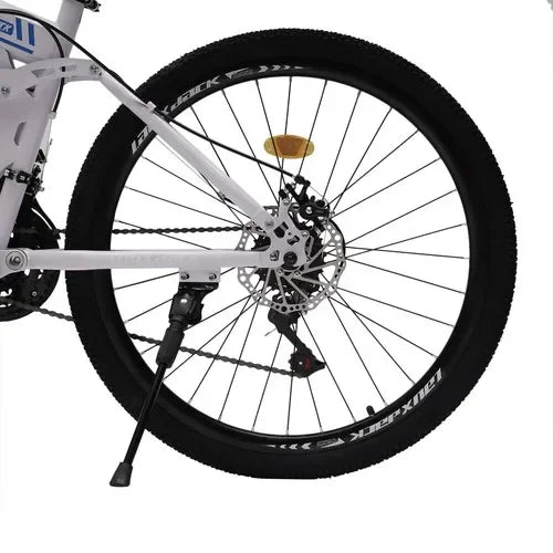 26" Foldable Mountain Bike for Men - 21-Speed All-Terrain Commuter with Dual Disc Brakes