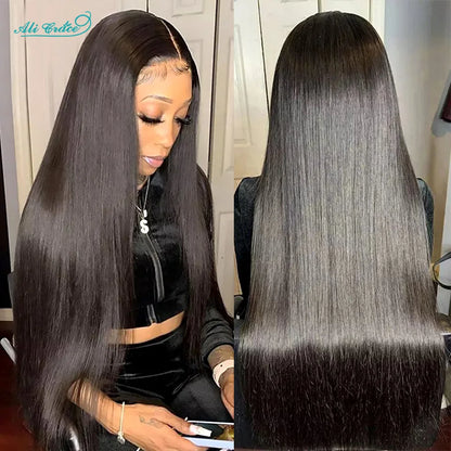 Ali Grace Glueless Wig 5x6 Straight Human Hair Wear&Go 4x4 Lace Closure Wig PrePlucked Hairline 13x4 Lace Front Human Hair Wigs
