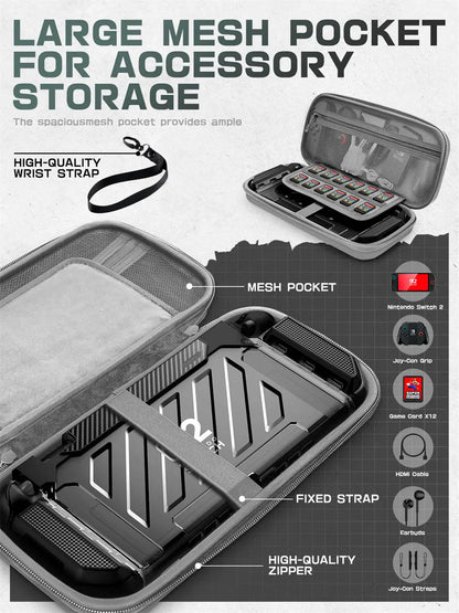 Carrying Case For Nintendo Switch 2 2025 Plus Version SUPCASE Portable Protective Travel Carry Handbag for Blade/Titan Case