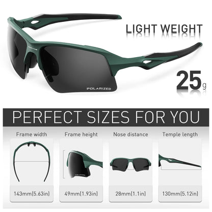 Fashion Polarized Sunglasses Men's Cool Mental Retro Luxury Glasses for Driving Fishing Cycling Travel Golf Women Bike Goggles