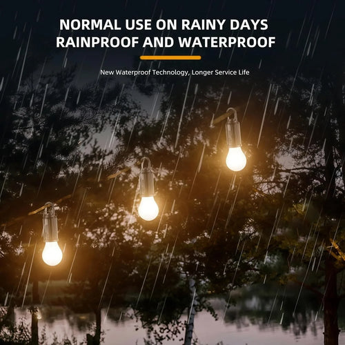 Solar Camping Light – USB-C Rechargeable, 3 Modes, Waterproof Portable Light for Hiking & Emergencies