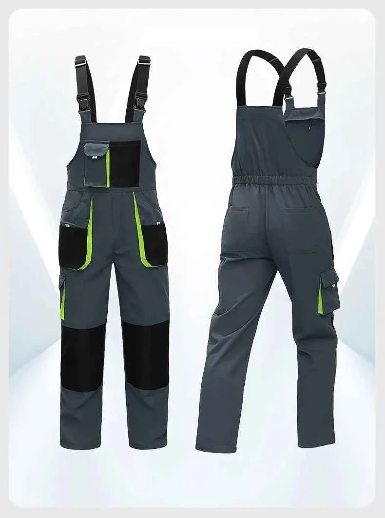 High Quality Men's Overalls Big Multi-Pocket Jumpsuit Wearproof Romper Factory Labor Protection Clothing Men Workwear Suits