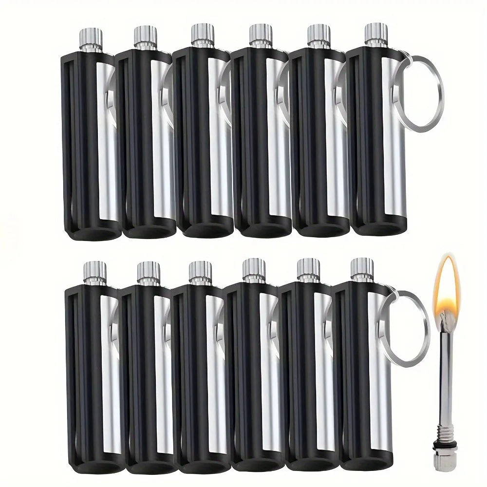 1-50pack Match Lighter, Flint Metal Match Lighter, Outdoor Camping Portable Emergency Survival Lighter, Can Light 10,000 Times
