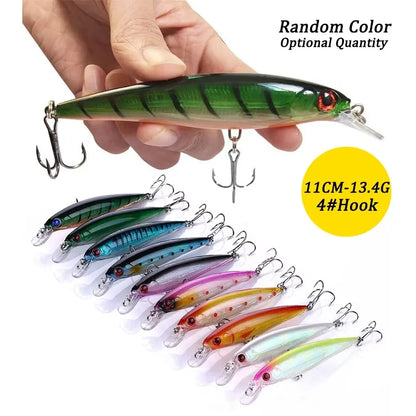 Fishing Lures Set Crankbait Tackle Hard Bait Kit Artificial Minnow Popper Pencil Swing Swimbait Wobblers Bionic Crank