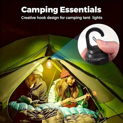 Solar Camping Light – USB-C Rechargeable, 3 Modes, Waterproof Portable Light for Hiking & Emergencies