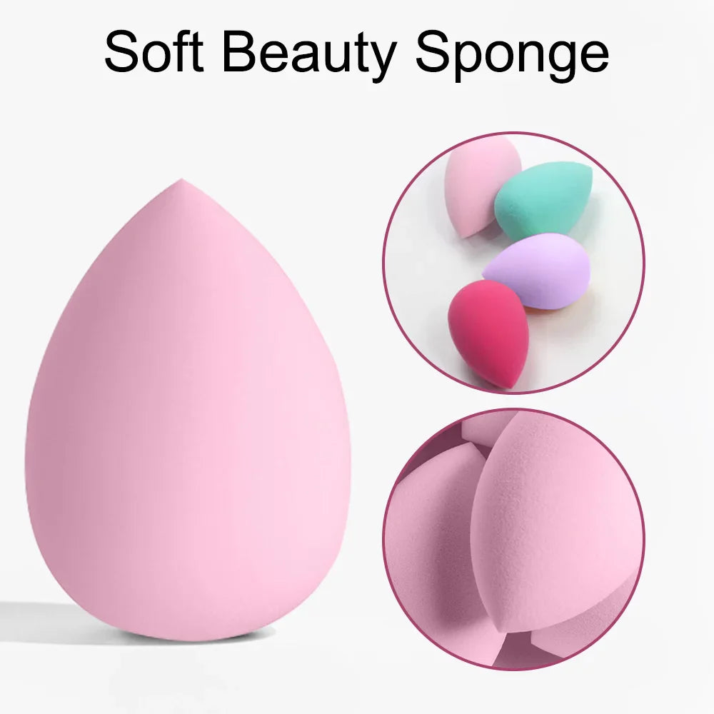 3-20PCS Makeup Brushes Set Eye Shadow Foundation Blush Highlighter Concealer Brush Female Beauty Tool Beauty Sponges Thumb Puffs