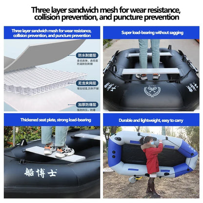 Professional Inflatable Dinghy Raft Set – Tear-Resistant PVC, 1–6 Persons (1.75–3.6m)