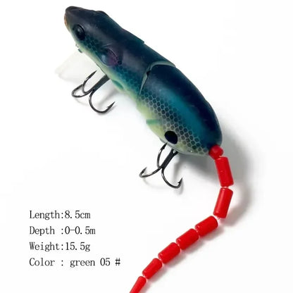 Floating Plastic Mouse Swimbait Lure – 155mm, Topwater, Pike & Bass, 5 Colors