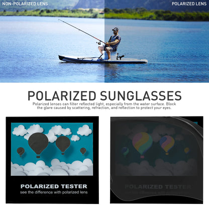 Fashion Polarized Sunglasses Men's Cool Mental Retro Luxury Glasses for Driving Fishing Cycling Travel Golf Women Bike Goggles