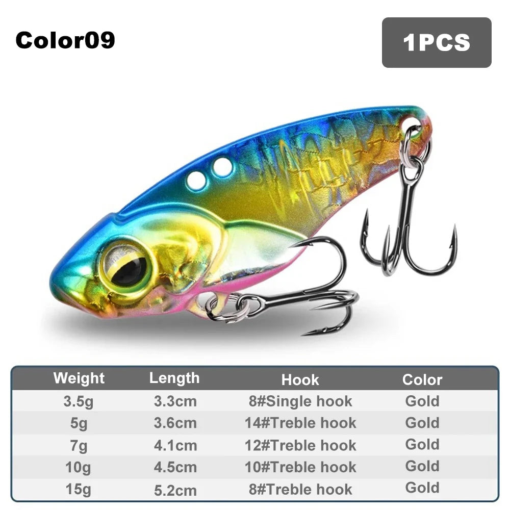 VIB Rattlesnake Iron Jig Fishing Lure – Long-Cast Hard Lure, 3.5g to 15g