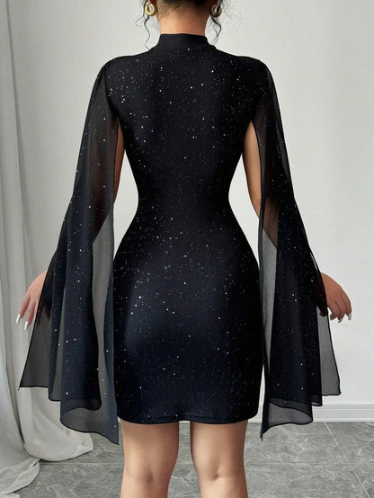 Spring Summer Black Dress New For Women Fashion Elegant Package Hips Mini Beach Party Dresses Robe Femme Womens Clothing