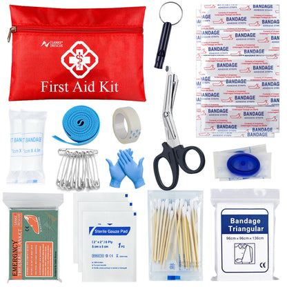 Survival First Aid Kit – Full Outdoor Emergency Trauma Bag for Camping & Hiking