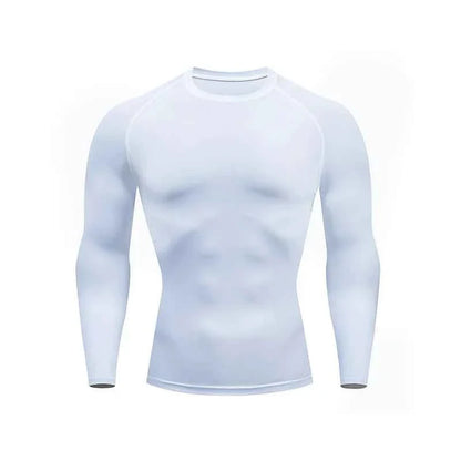 Men's Compression Long Sleeve Shirt – Quick-Dry Gym & Running Base Layer