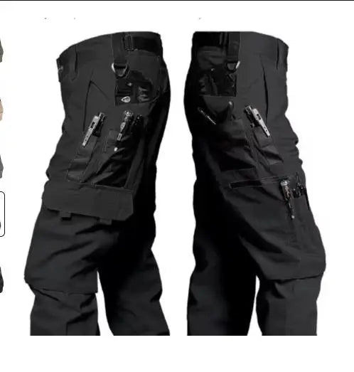 Men's Multi-Pocket Cargo Trousers – Wear-Resistant Tactical Work Pants for Outdoor Use