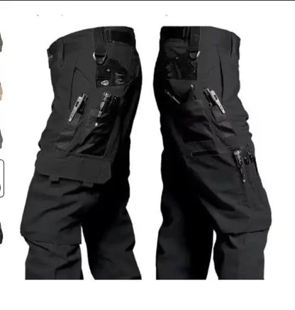 Men's Multi-Pocket Cargo Trousers – Wear-Resistant Tactical Work Pants for Outdoor Use
