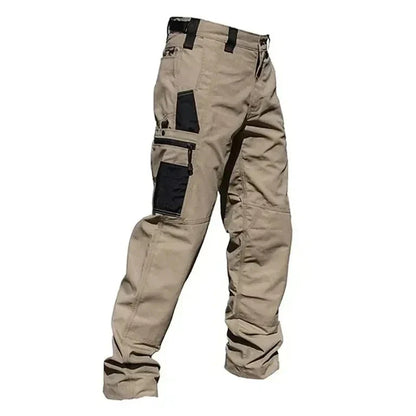 Men's Multi-Pocket Cargo Trousers – Wear-Resistant Tactical Work Pants for Outdoor Use