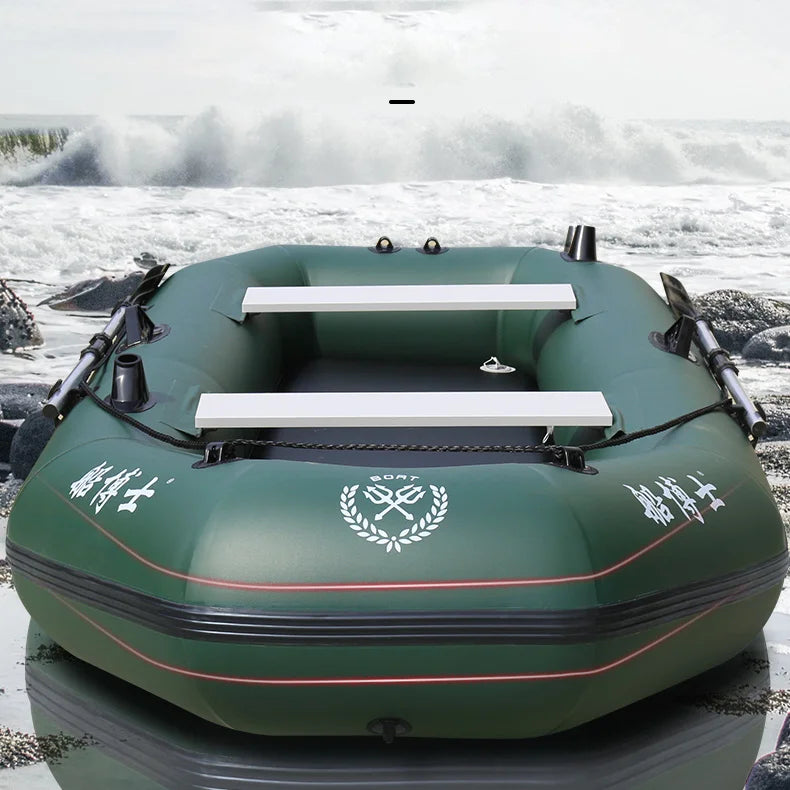 Inflatable Fishing Kayak with Air Deck & Clip Net – PVC, 1.75–3.6m