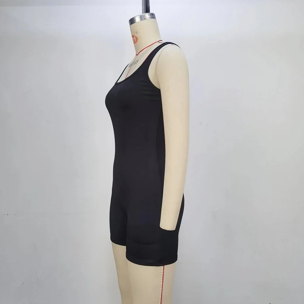 Sleeveless Vest Jumpsuit Outdoor Sports Jacket Fashion Pure Color Fitness And Leisure Women's Clothing
