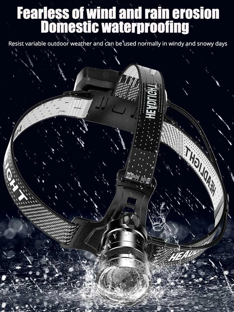 300000000LM Upgrade 4*White laser Headlamp Fishing Headlight 18650 Battery Flashlight USB Rechargeable Head Lights Torch Lantern
