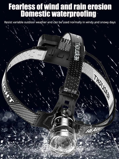 300000000LM Upgrade 4*White laser Headlamp Fishing Headlight 18650 Battery Flashlight USB Rechargeable Head Lights Torch Lantern