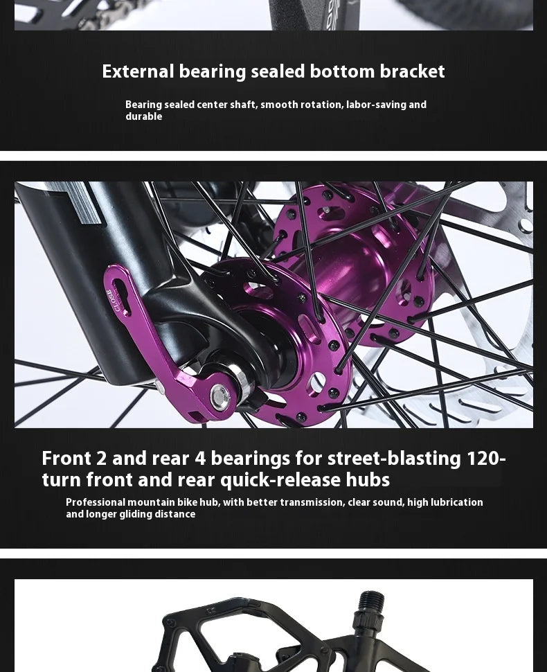 Men's Aluminum Alloy Mountain Bike – 27.5"/26" Soft Tail Full Suspension Adult MTB
