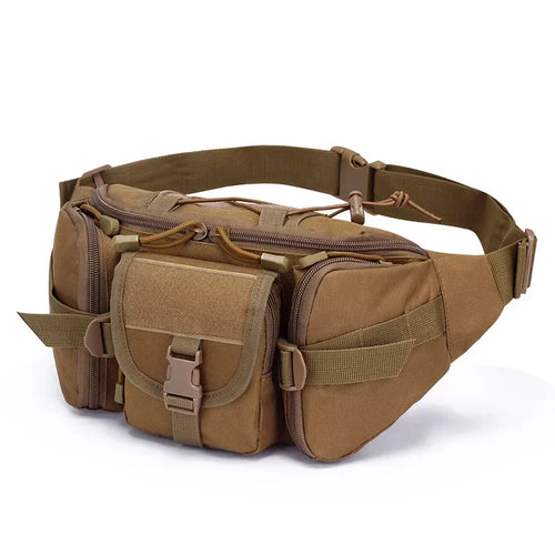 Men's Tactical Fanny Pack Nylon Waist Bag - Outdoor Sports Cycling Travel Hiking Camping Hip Pack Small Utility Belt Bag