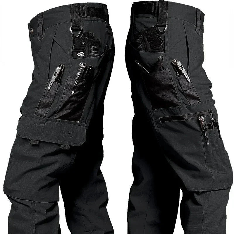 Men's Multi-Pocket Cargo Trousers – Wear-Resistant Tactical Work Pants for Outdoor Use