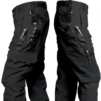 Men's Multi-Pocket Cargo Trousers – Wear-Resistant Tactical Work Pants for Outdoor Use