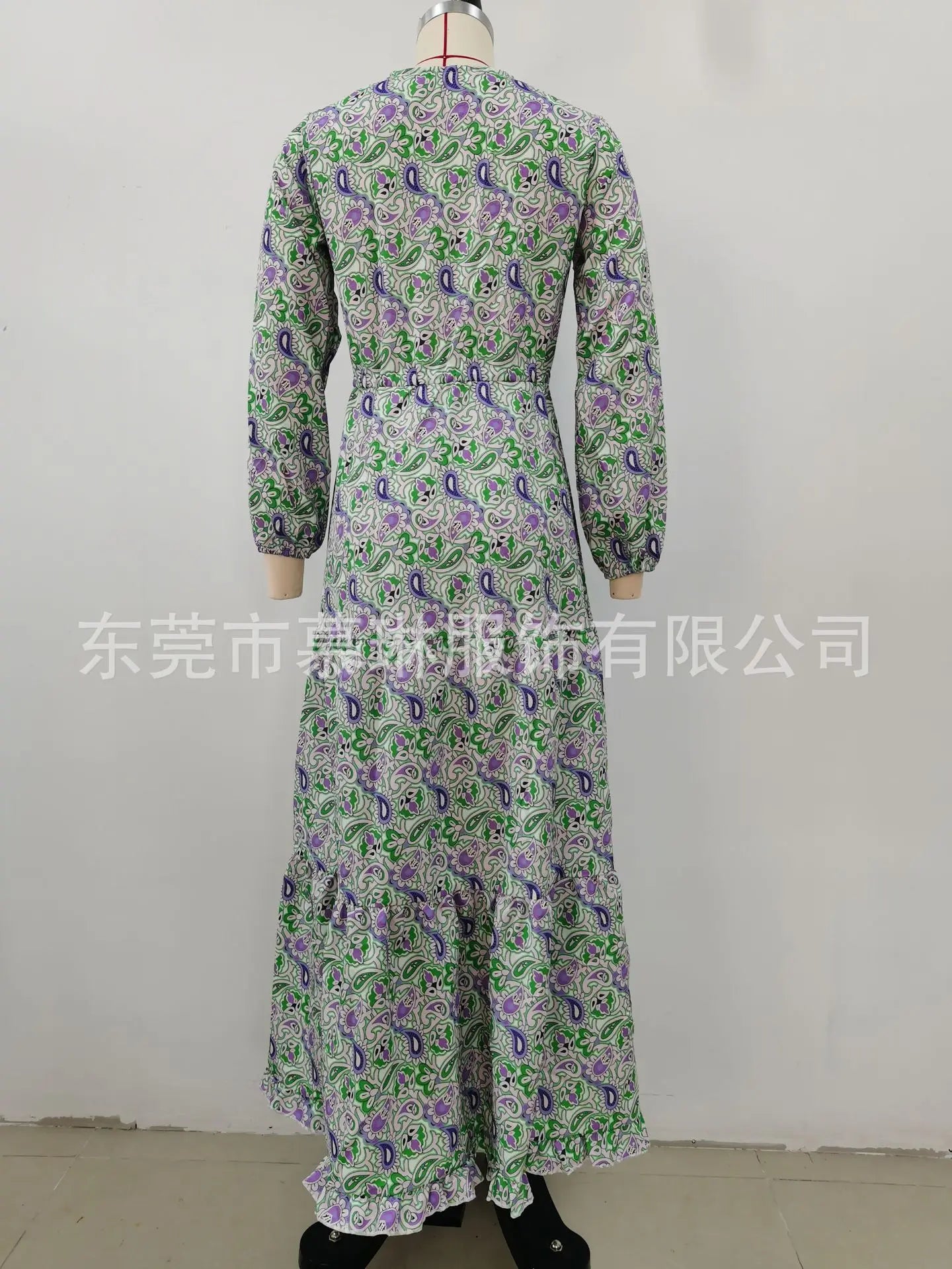 Elegant Women's Flower Long Dresses 2024 Spring New Bohemian Printed  Dress Abıye Kadın Abiye  Платье Robe Ete Femme Vestidos