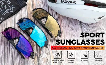 SCVCN New Sports Sunglasses Photochromic Cycling Glasses Mountain Bicycle Goggles MTB Road UV400 Protection Sun Eyewear for Man
