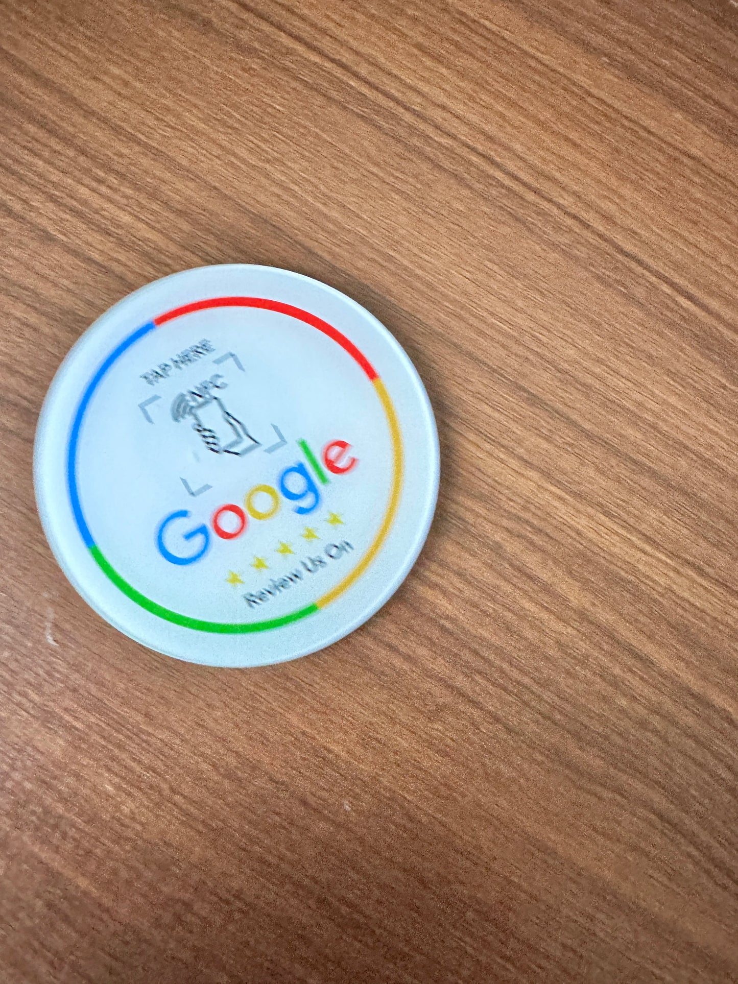 13.56Mhz programmable Google Review Card NFC station table Acrylic Stickers Waterproof NFC Stand Google Review Card