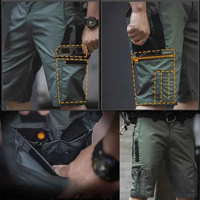 Tactical Camouflage Shorts Outdoor Work Pants Men's Multi-pocket Casual Cargo Short Pants Quick Dry Wear-resisting Shorts