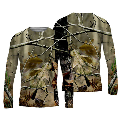 Men's 3D Graphic Long Sleeve T-Shirt – Vintage Print Crew Neck Autumn Streetwear Tee