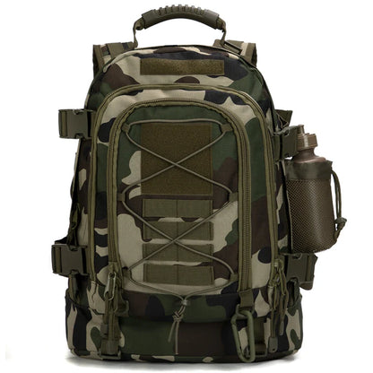 Tactical Backpack – 39–64L Expandable, MOLLE, Water-Resistant Nylon, 6 Colors