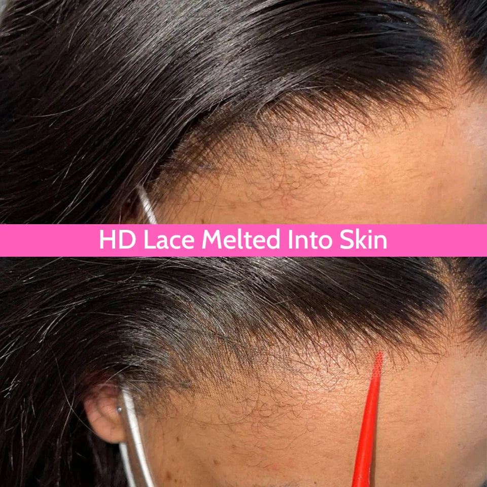 6X4 HD Lace Front Wigs Straight Glueless Wig Human Hair Ready To Wear Glueless Preplucked Wear And Go Wigs PreCut Lace ISEE Hair