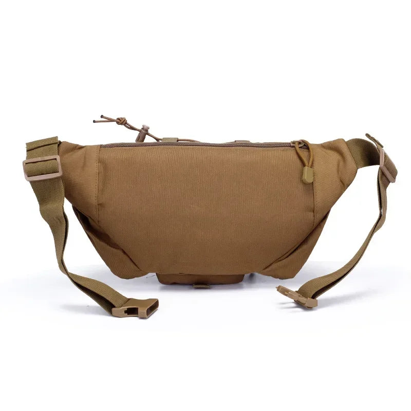 Men's Tactical Fanny Pack Nylon Waist Bag - Outdoor Sports Cycling Travel Hiking Camping Hip Pack Small Utility Belt Bag