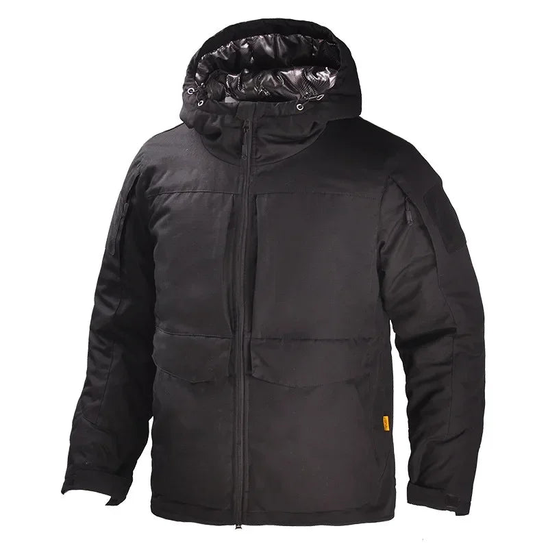 Men's Tactical Winter Jacket – Waterproof, Heat-Reflective, Windproof Hooded Coat, 6 Colors