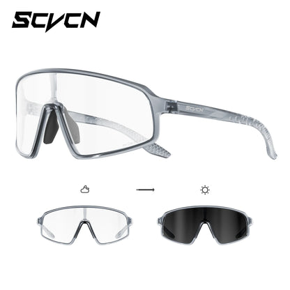 SCVCN Photochromic Sunglasses for Men Glasses Cycling Eyewear UV400 Sports MTB Outdoor Goggles Bicycle Women Sunglasses 2026