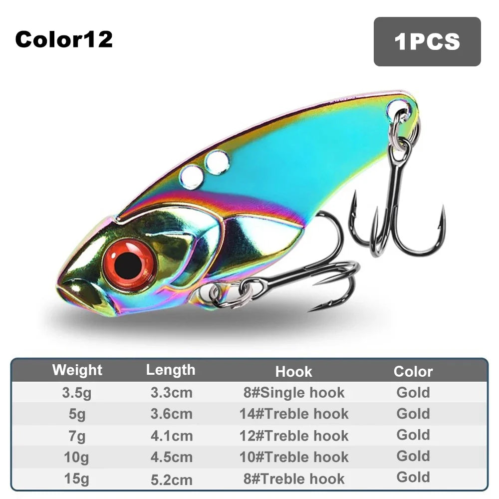 VIB Rattlesnake Iron Jig Fishing Lure – Long-Cast Hard Lure, 3.5g to 15g