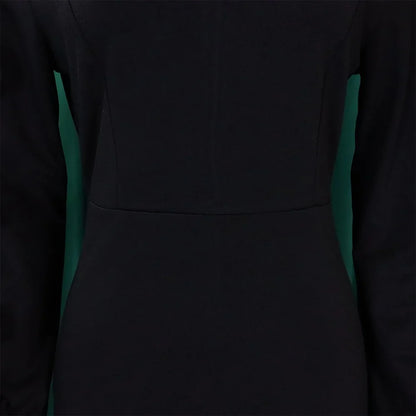 Elegant Office Dresses for Woman 2024 New O Neck Petal Sleeve Sheath Package Hips Mid Calf Formal Business Work Wear Dress Midi